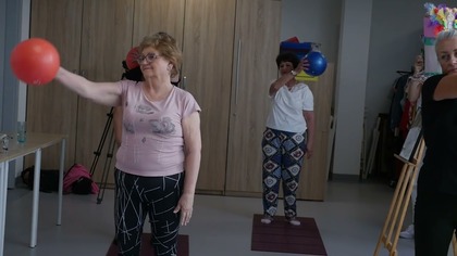 Nie odpoczywają nawę w wakacje  seniorzy dbają o swoje zdrowie poprzez ruch