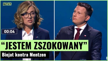 Biejat zaskoczyła Mentzena podczas debaty w TVP.  Nie wiem skąd pani to przyszło do głowy