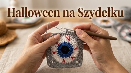 Jak Zrobić Szydełkowy Kwadrat Z Motywem Oka Na Halloween | Tutorial Krok Po Kroku #765