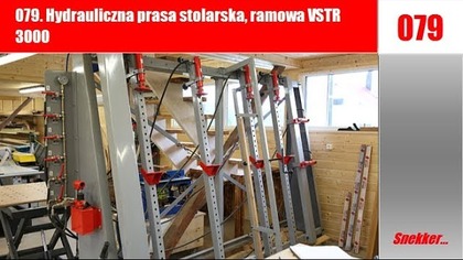 079  Hydrauliczna prasa stolarska, ramowa  VSTR 3000