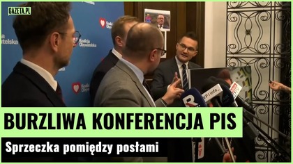 Słowne przepychanki na konferencji PiS.  Nie mamy żadnej działki na sprzedaż | Gazeta.pl