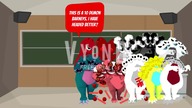6 Troublemakers Beats Up 10 Headed Demon Barneys/Gets Teacher A Nightmare Barney Error/Turns into Pu
