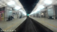 EN57AL cabview nocą Warszawa Wschodnia - Warszawa Zachodnia.