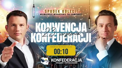 Wielka konwencja Konfederacji w katowickim Spodku! Krzysztof Bosak & Sławomir Mentzen (23.09.2023)