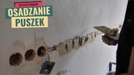 Osadzamy puszki elektryczne bez przewodów.