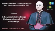 Ks.  Abp Carlo Maria Vigan&ograve; PRZECIWKO GLOBALISTYCZNEMU BARBARZYŃSTWU - LEKTOR PL
