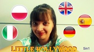 LITTLE HOLLYWOOD in 5 languages | Polish, Italian, Spanish, German, English | Polska, cover |