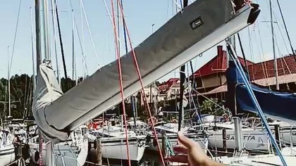 Opis żaglówki Sasanka Vivo 700! Jak wyglądała łódka, na której SK pływało? ;)