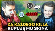 KUPUJĘ MU SKINA za KAŻDEGO KILLA na Naparzance! (Fortnite)
