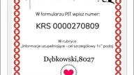 Przekaż 1% Podatku Dla Boguszka :)