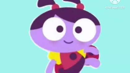 Ladybird Lu in a One-Piece Swimsuit and Swimming in a Water on a Pool