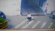 Wypadek przy wyjeździe z parkingu