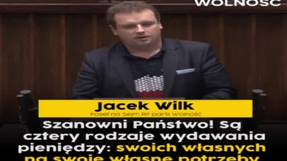 Jacek Wilk (partia Wolność) o Narodowym Instytucie Wolności (10. 06. 2018)