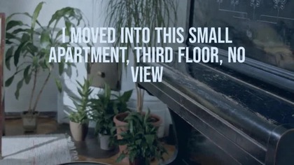 I moved to the new apartment, 3rd floor, no view 