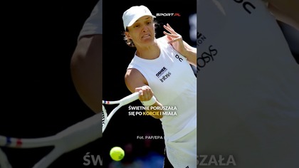 IGA ŚWIĄTEK BYŁA DZIŚ GENIALNA NA KORCIE 