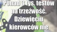 Ponad 3 tys.  testów na trzeźwość.  Dziewięciu kierowców nie zdało
