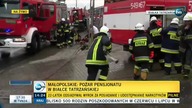 Płonął pensjonat