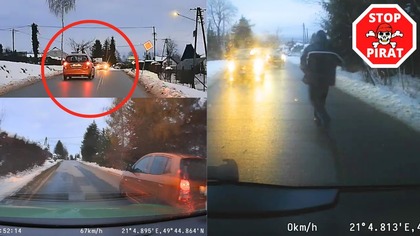 Zmęczony? Zatrzymanie kierującego jadącego slalomem.  STOP PIRAT