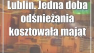 Lublin.  Jedna doba odśnieżania kosztowała majątek