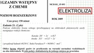 ZADANIE 21 AM 2009 ELEKTROLIZA OBLICZANIE OBJĘTOŚCI GAZÓW