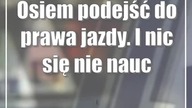 Osiem podejść do prawa jazdy.  I nic się nie nauczył