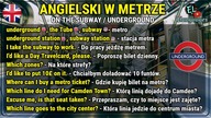 Angielski w metrze zwroty i słówka londyńskie metro - English on the subway underground tube