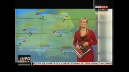 TV Info, Jedynka, TV Polonia, TV Poznań, WTK, Dw&oacute;jka - Fr.  pogody, pr.  informacyjnych, publicystycznych i innych z 2010-12