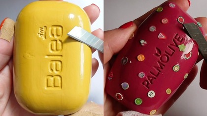 Soap Carving ASMR Relaxing Sounds no talking Satisfying ASMR Video #soapcarving #soapcuttingvideo