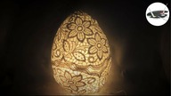 Jak zrobić ażurowe jajo z koronki [OPENWORK EGG MADE OF LACE] - Pomysły plastyczne dla każdego