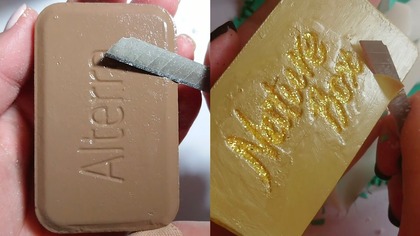 Soap Carving ASMR Relaxing Sounds no talking Satisfying ASMR Video