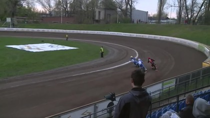 Upadek Krzysztof Lewandowskiego podczas meczu w Opolu - 26. 04. 2022r.