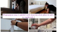 Sprzątanie w sypialni Płyny na zagniecenia i do szyb domowej roboty Posprzątaj ze mną Uporządkowana