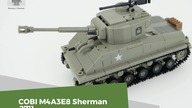 COBI Druga Wojna Światowa | 2711 --- M4A3E8 Sherman --- budowanie
