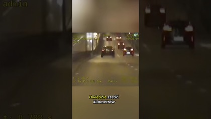 Szokujący wynik: 206 km/h w miejscu z ograniczeniem do 70 #warszawa #policja #kierowca
