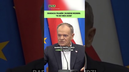 Nowe informacje o ewakuacji Polaków z Bliskiego Wschodu #shorts