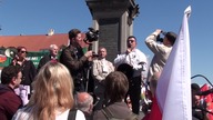 1. 05. 2023 Andrzej Poneta WATAHY Głosu Obywatelskiego na MARSZU POKOJOWYM PONAD PODZIAŁAM
