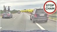 Kierowca Mercedesa bardzo się spieszy i wyhamowuje auto na S7 #1097 Wasze Filmy