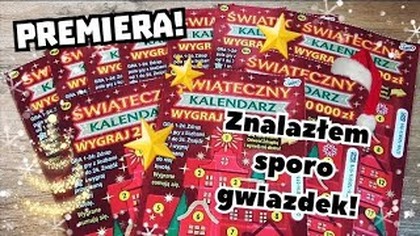 Zdrapki Lotto  Premiera!  10 zdrapek Świąteczny Kalendarz!  Dobry początek! 