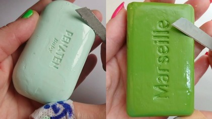 Soap Carving ASMR Relaxing Sounds no talking Satisfying ASMR Video #soapcarving #carvingsoap #sabulu