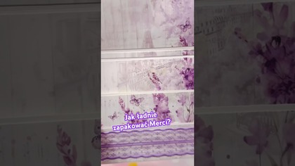 Fioletowe opakowanie na Merci z nocnego lajwa 