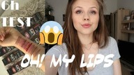 TEST DROGERYJNYCH POMADEK OH! MY LIPS! TEST 6H + SWATCHE
