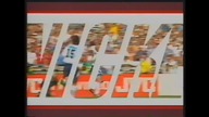 Program Drugi - Sponsorzy, reklamy i Panorama podczas relacji sportowej z 2 kwietnia 1997