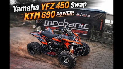 Yamaha YFZ 450 SWAP KTM 690 - Projekt Mechanic ATV  Ten quad nie powinien istnieć  #atv #atvriders