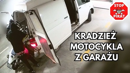 Zuchwała kradzież motocykla w Krakowie.  STOP PIRAT