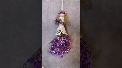 KWIATOWA LALECZKA z kanału @diy_art_ideas #shorts #diy #laleczka #flowers