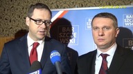 Konferencja prasowa Przemysława Wiplera i Szczepana Barszczewskiego w Suwałkach 27.02.2016