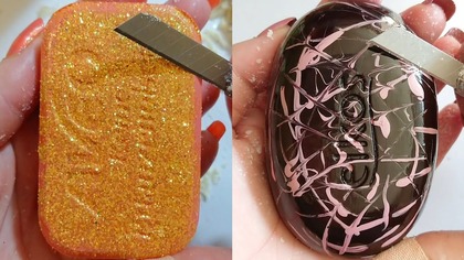 Soap Carving ASMR Relaxing Sounds no talking Satisfying ASMR Video #soapcarving #soapcuttingvideo