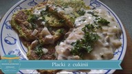 PLACKI Z CUKINII z sosem pieczarkowym