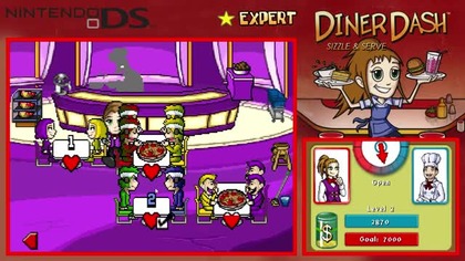 Diner Dash Sizzle and Serve - przewodnik po grze (Poziomy 4. 1-4. 5)