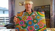 Obraz Fantazja kosmiczna Akryl, płótno 30x40 cm.